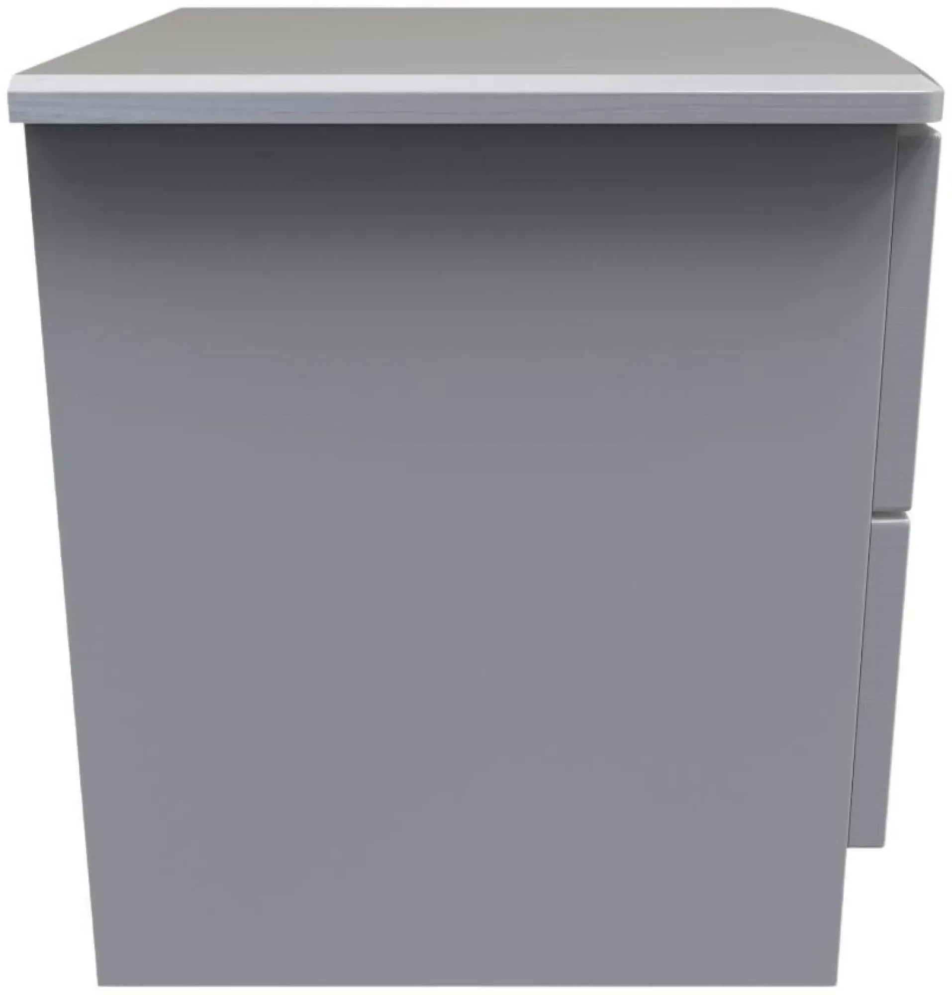 Flora 2 Drawer Bedside Cabinet - Grey Ash