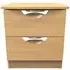 Flora 2 Drawer Bedside Cabinet - Oak