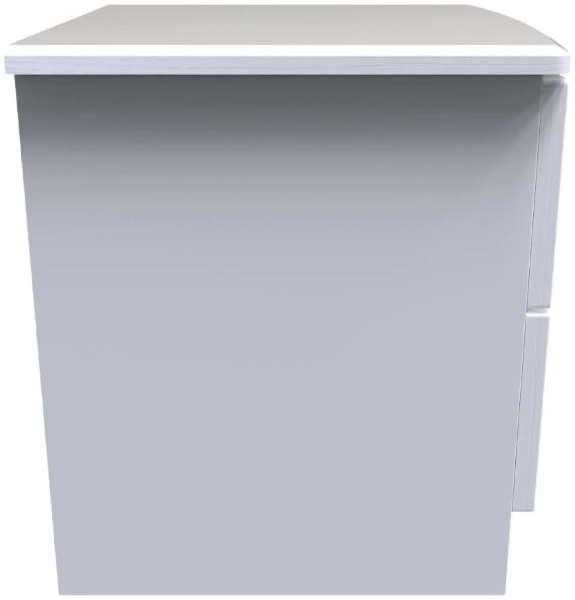 Flora 2 Drawer Bedside Cabinet - White Ash