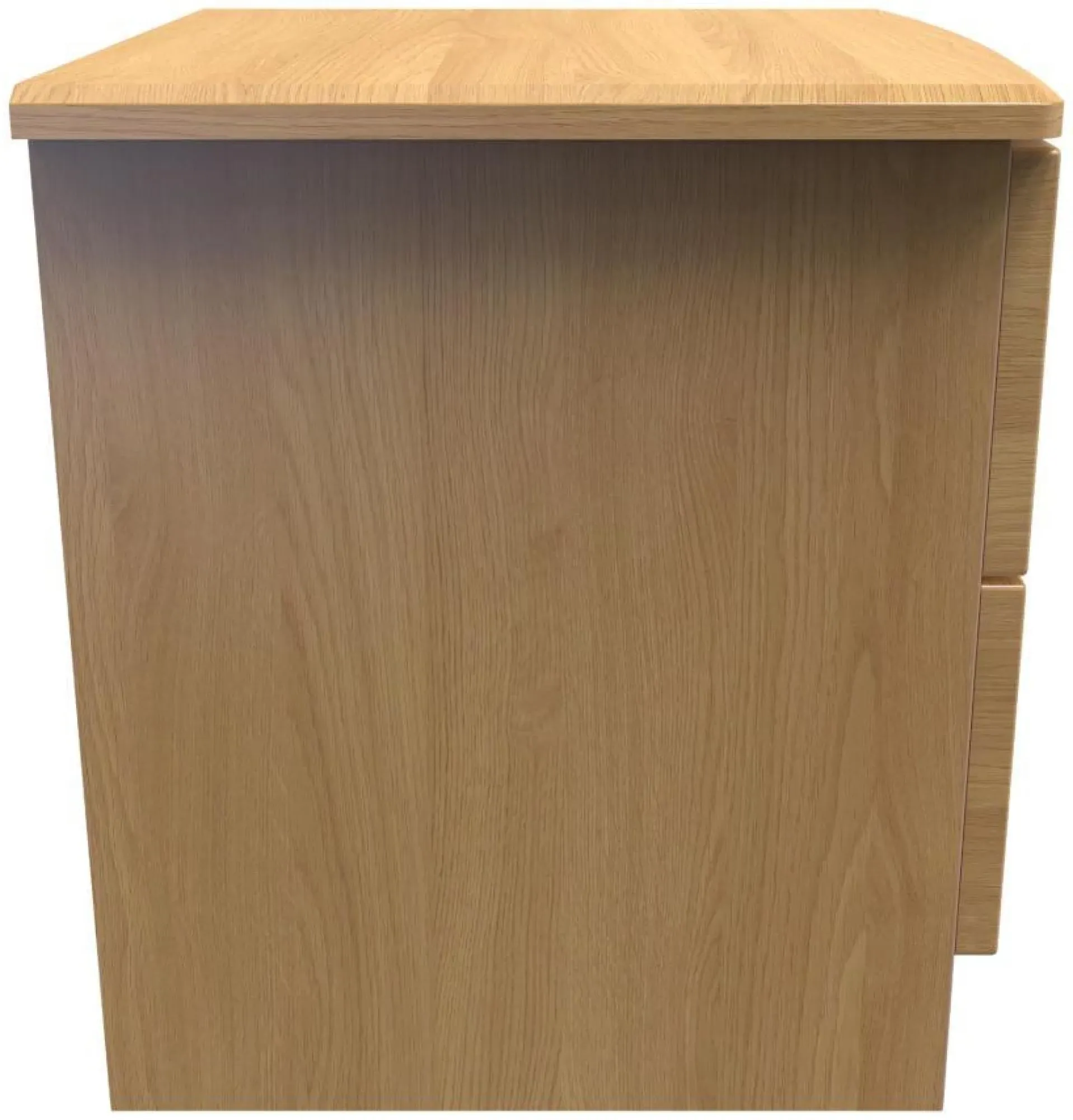 Flora 2 Drawer Bedside Cabinet with Lock - Oak