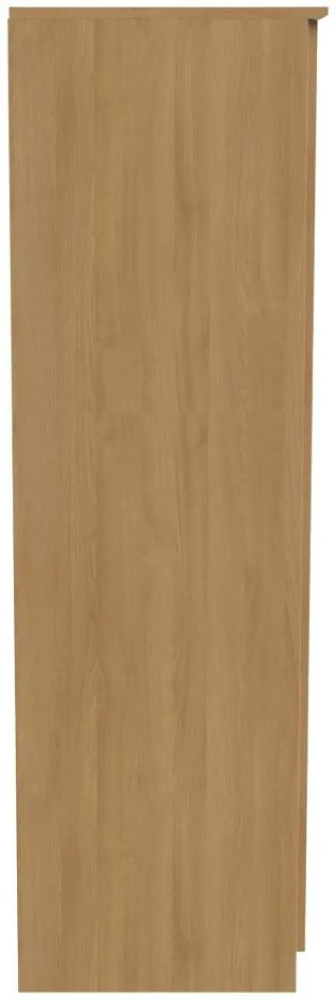 Flora 3-Door Triple Wardrobe with Storage - Oak