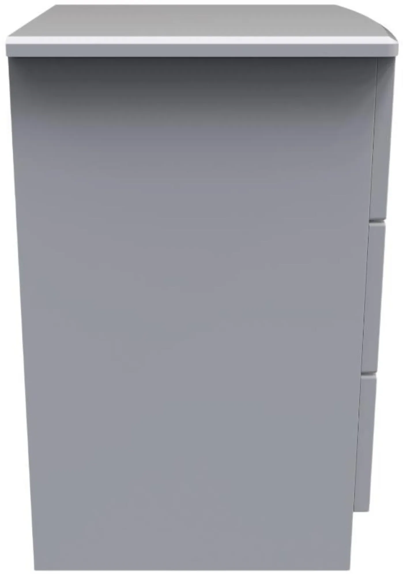 Flora 3 Drawer Bedside Cabinet - Grey