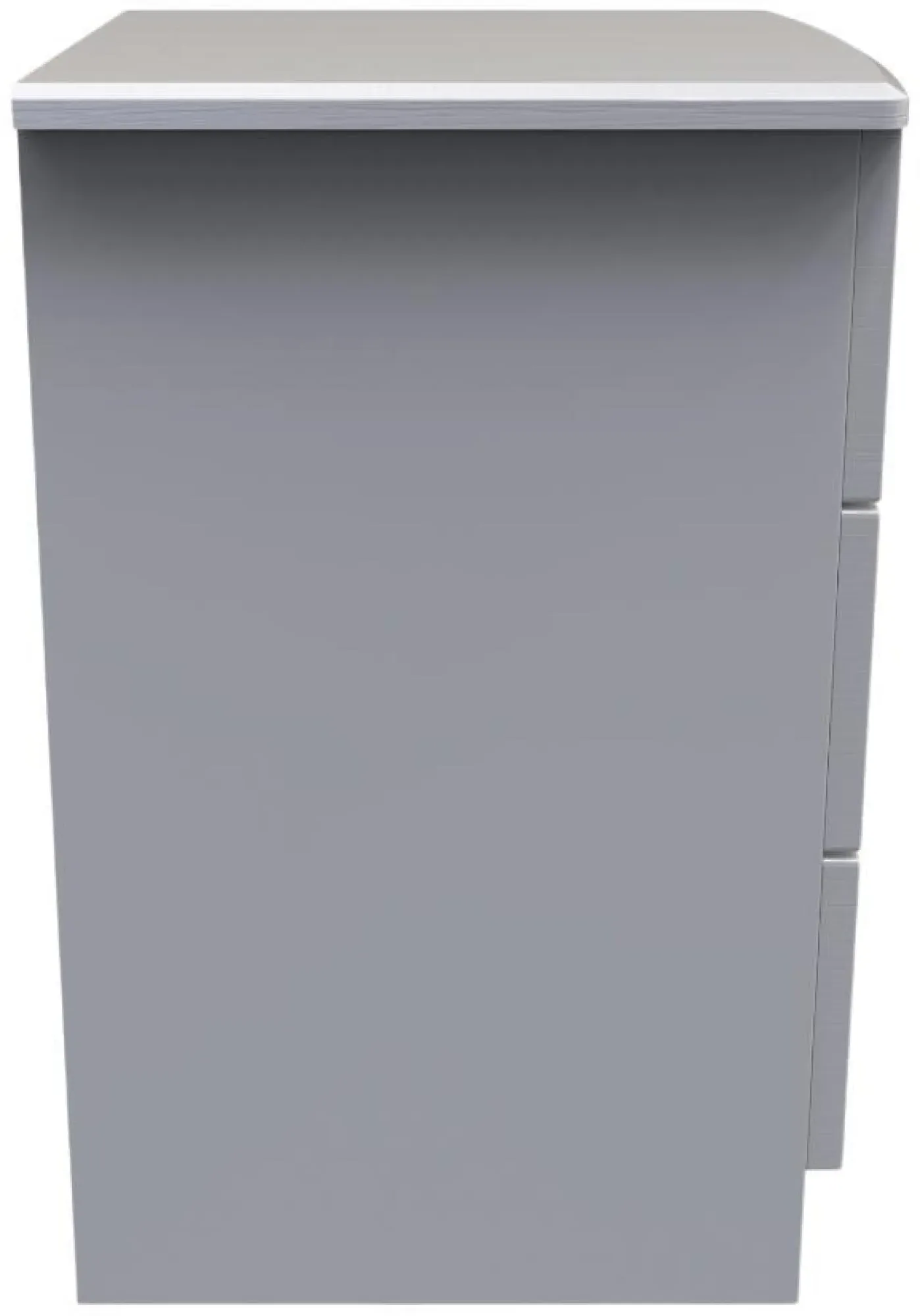 Flora 3 Drawer Bedside Cabinet - Grey Ash