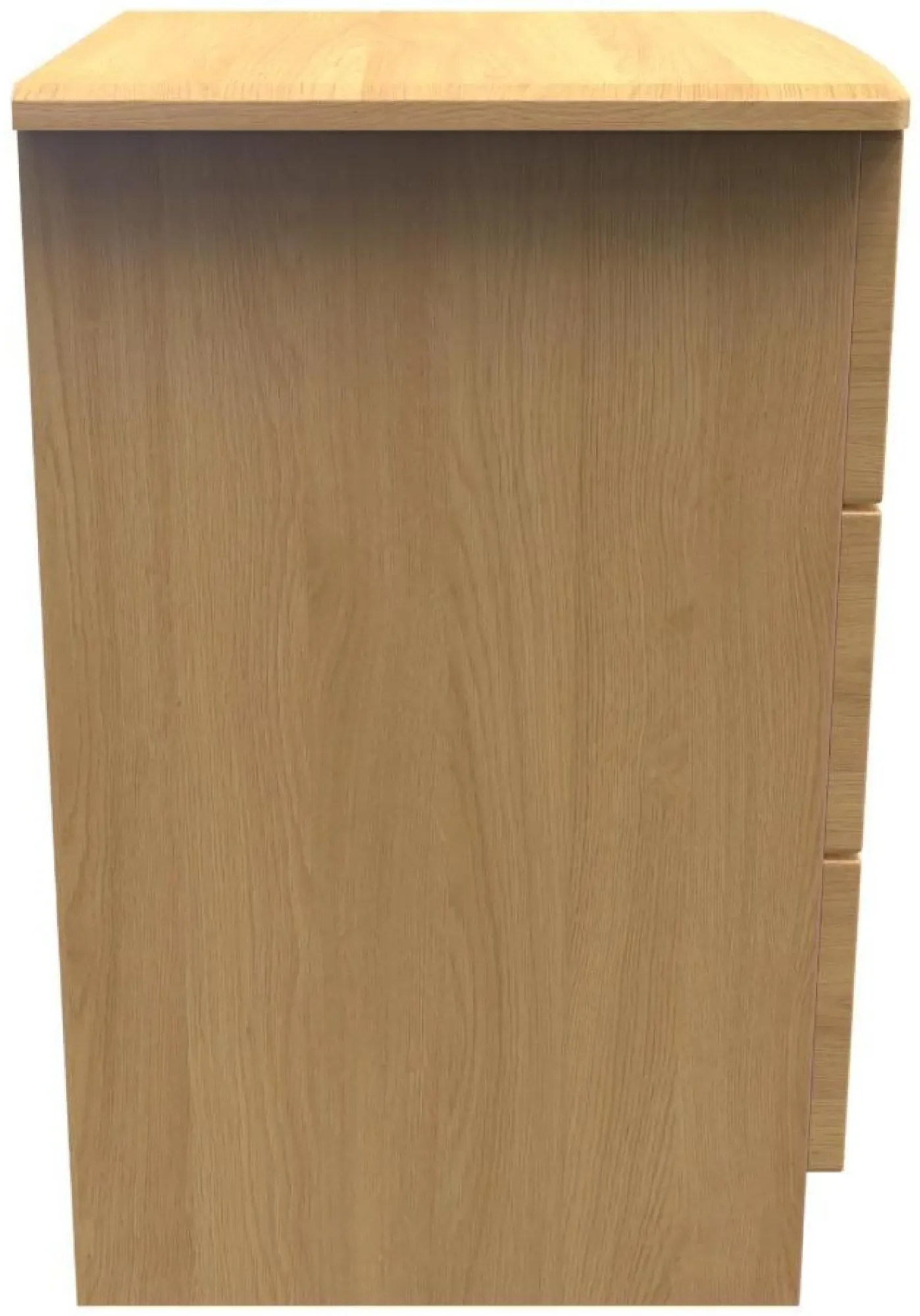 Flora 3 Drawer Bedside Cabinet - Oak