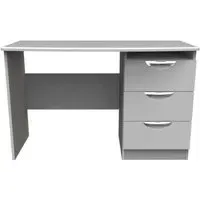 Flora 3 Drawer Desk - Grey
