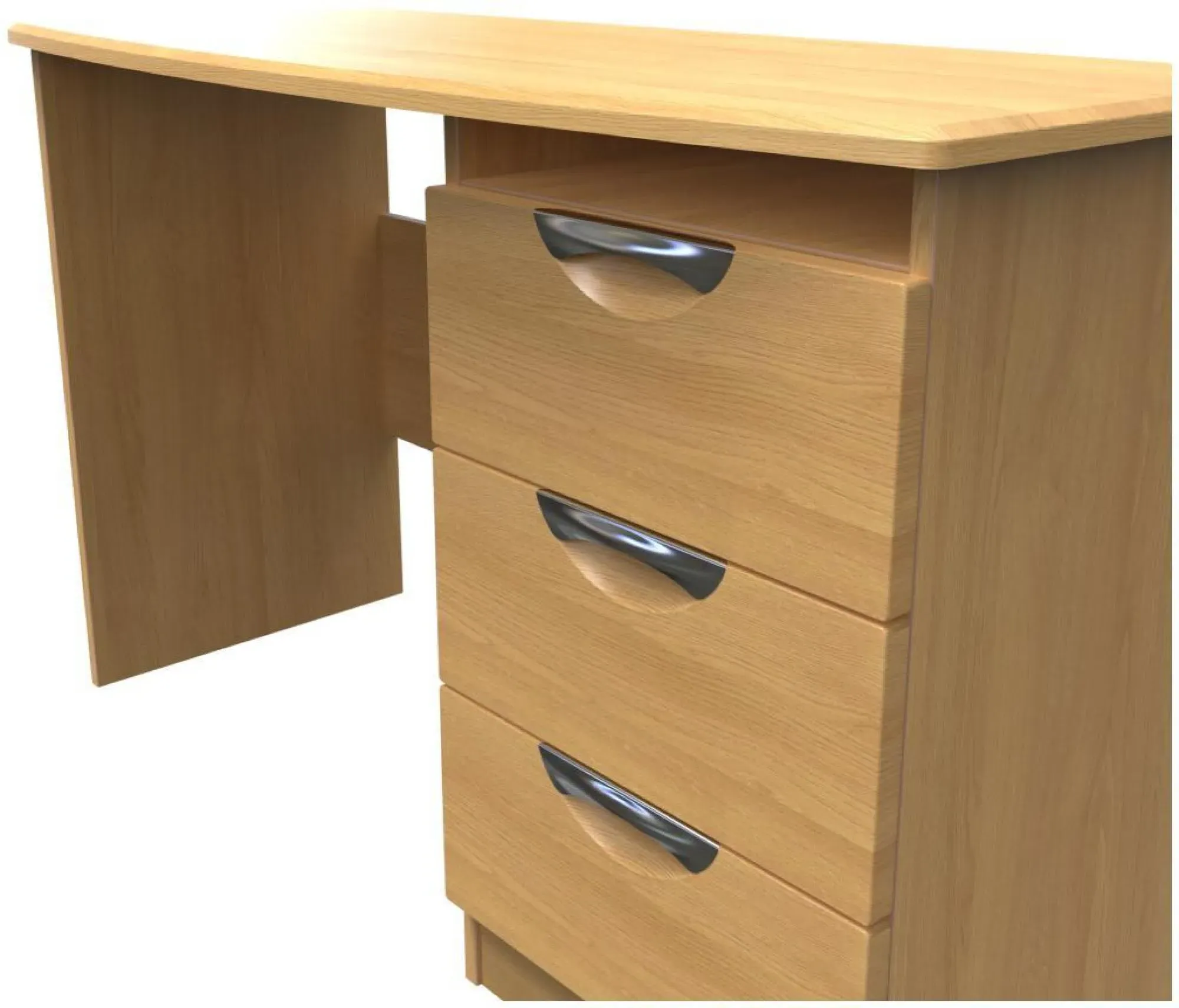 Flora 3 Drawer Desk - Oak