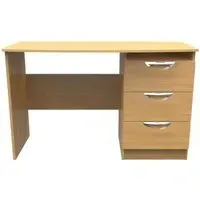 Flora 3 Drawer Desk - Oak
