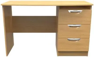 Flora 3 Drawer Desk - Oak