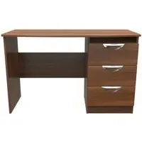 Flora 3 Drawer Desk - Walnut