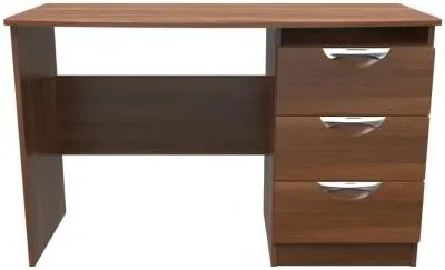 Flora 3 Drawer Desk - Walnut