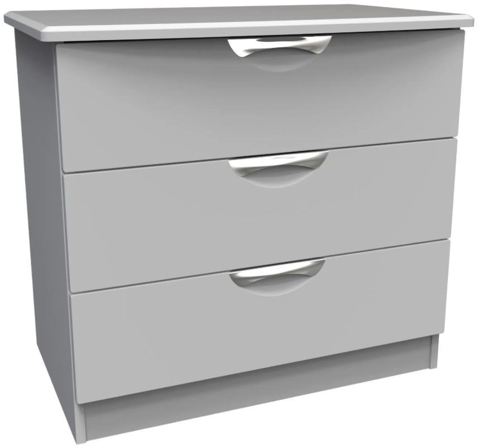 Flora 3 Drawer Small Chest - Grey
