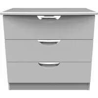 Flora 3 Drawer Small Chest - Grey