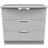 Flora 3 Drawer Small Chest - Grey