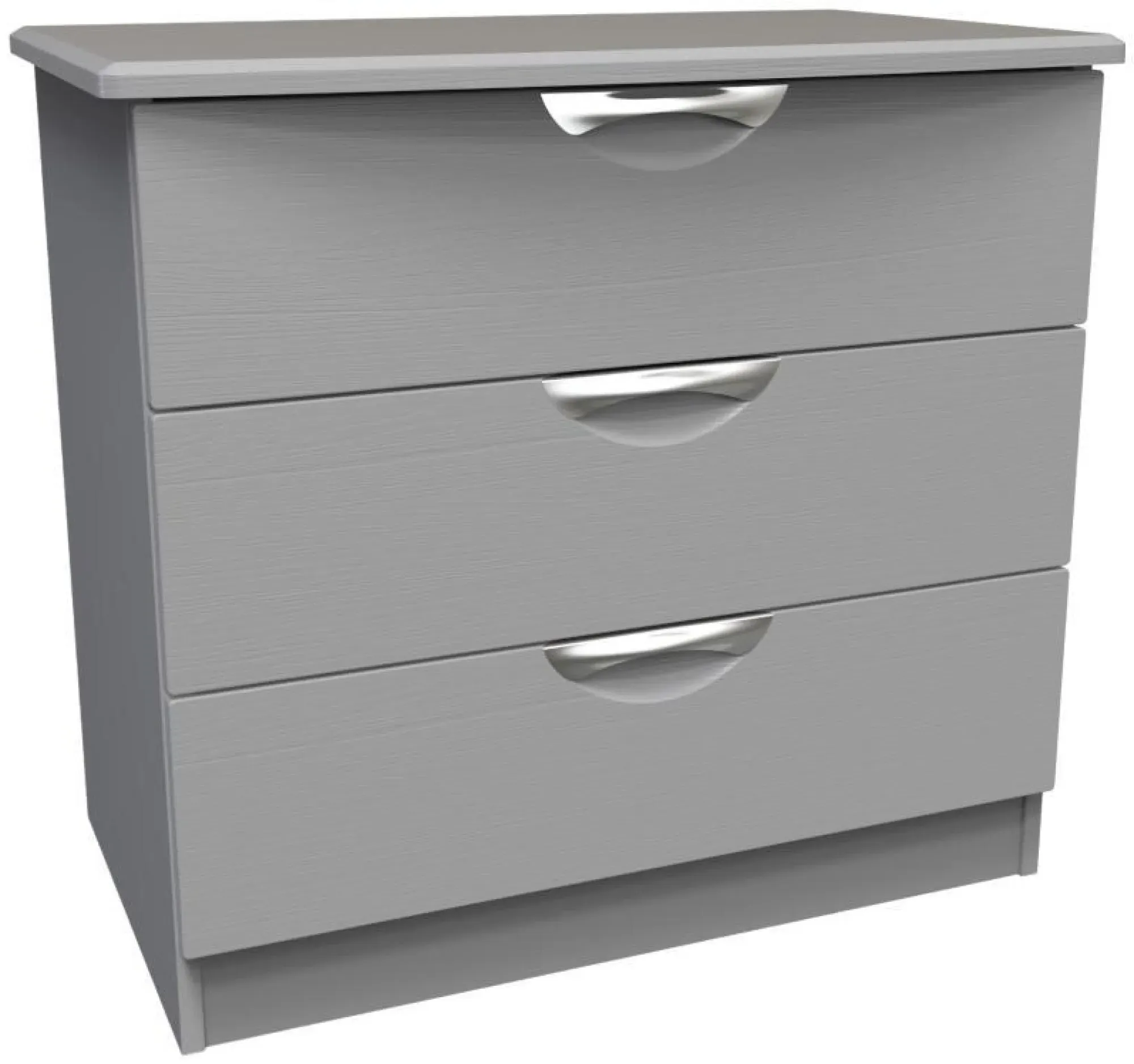 Flora 3 Drawer Small Chest - Grey Ash