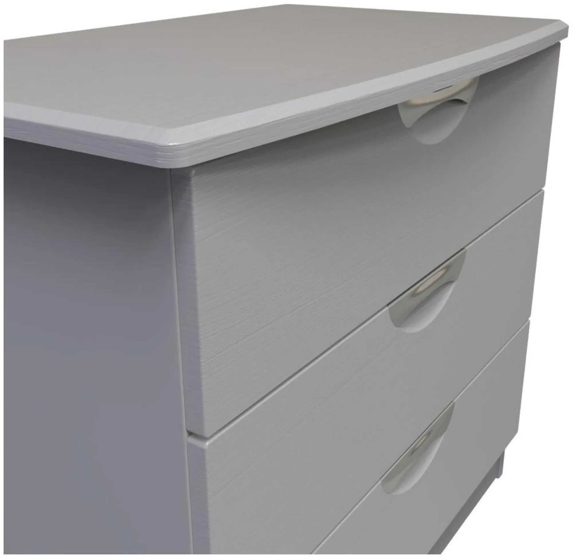 Flora 3 Drawer Small Chest - Grey Ash