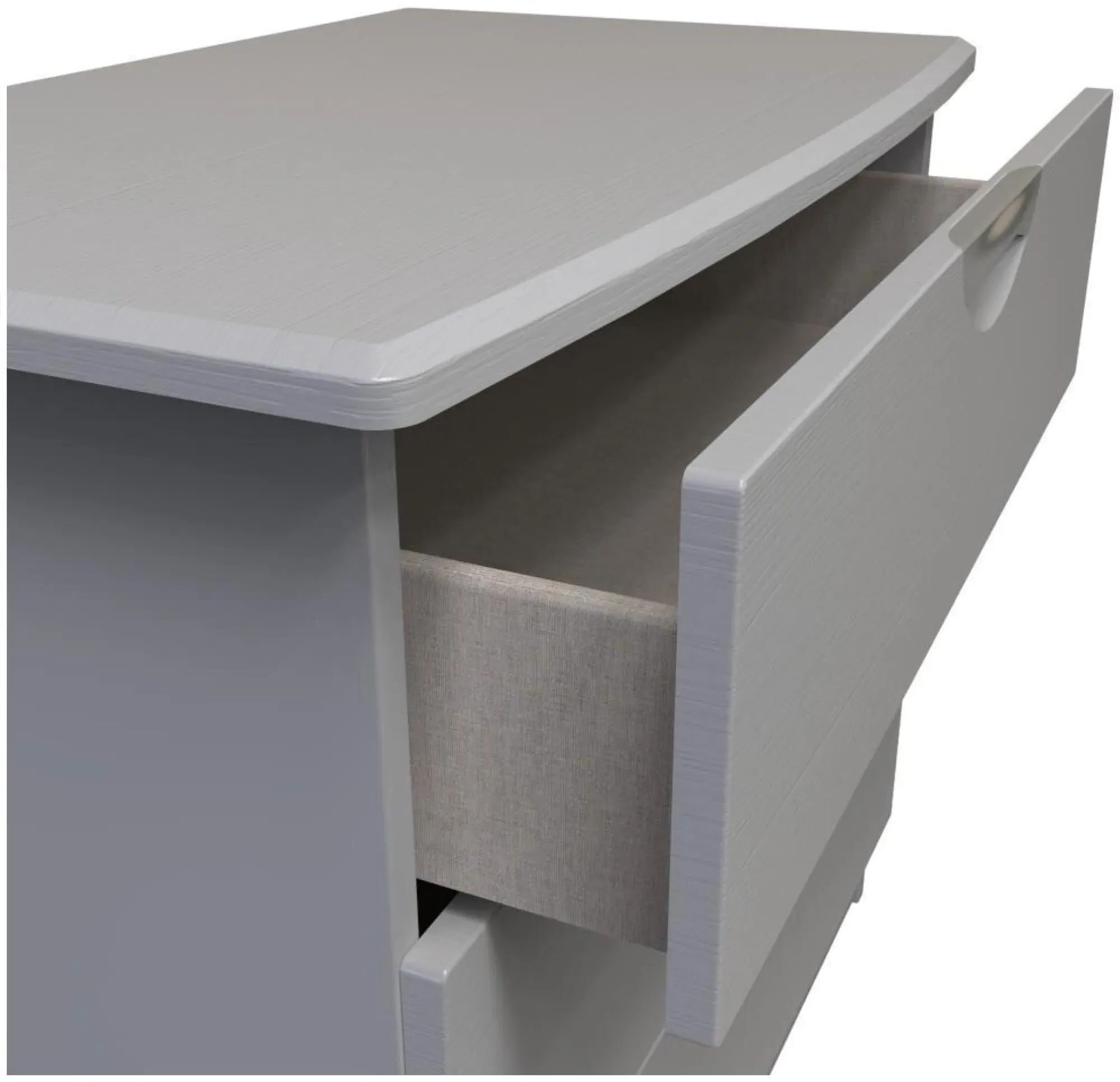 Flora 3 Drawer Small Chest - Grey Ash