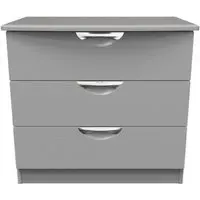 Flora 3 Drawer Small Chest - Grey Ash