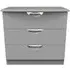 Flora 3 Drawer Small Chest - Grey Ash