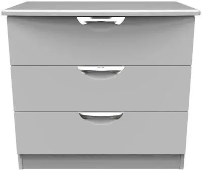 Flora 3 Drawer Small Chest - Grey image