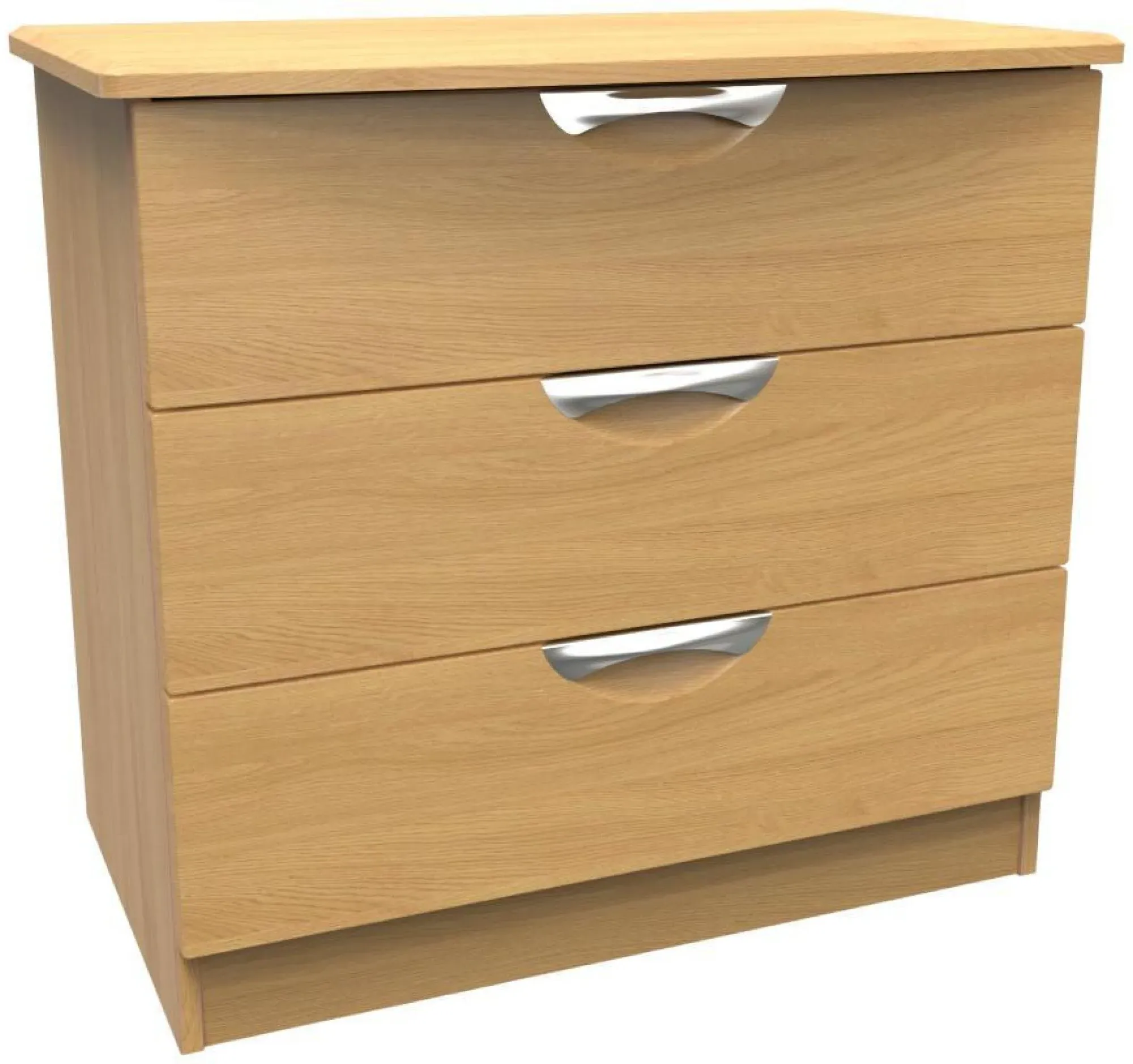 Flora 3 Drawer Small Chest - Oak