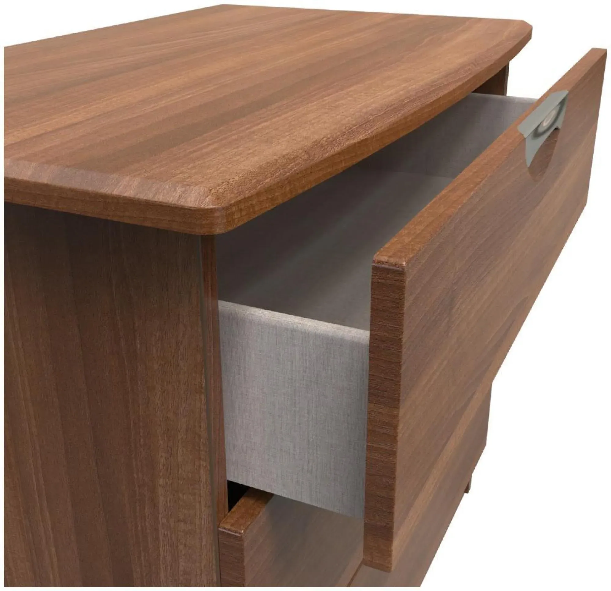 Flora 3 Drawer Small Chest - Walnut