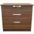 Flora 3 Drawer Small Chest - Walnut