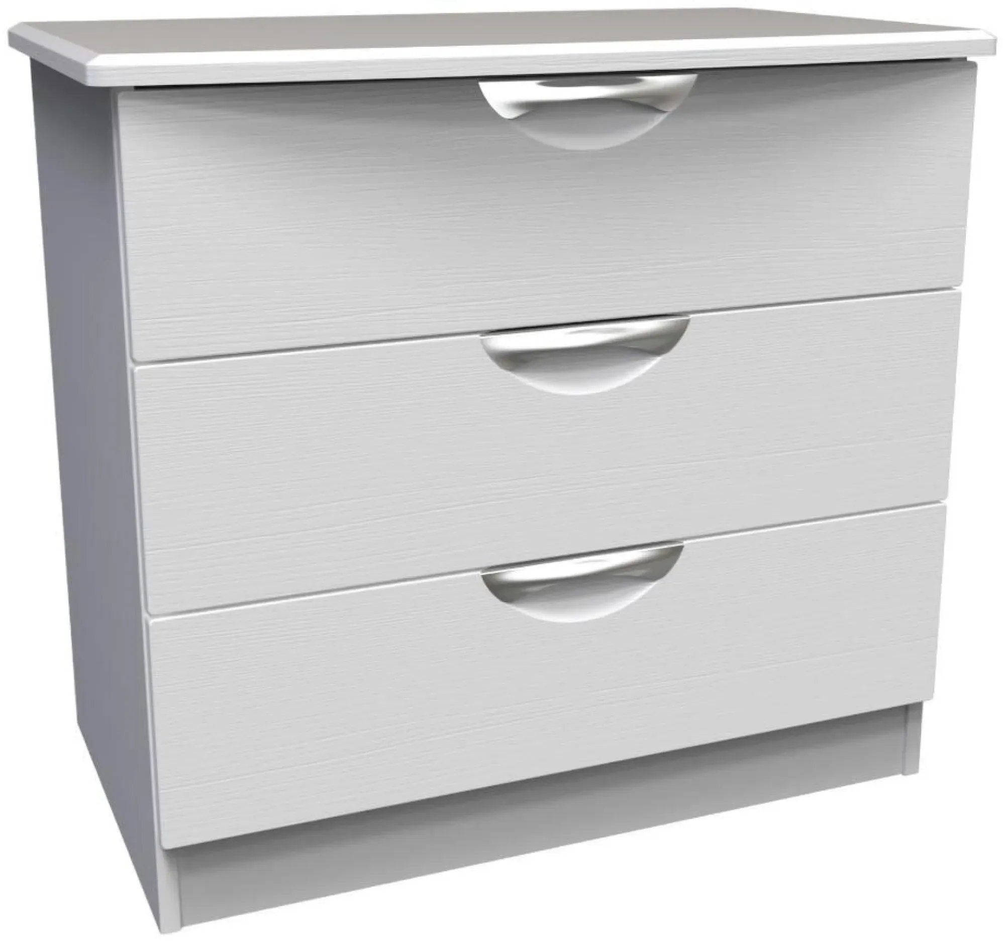 Flora 3 Drawer Small Chest - White