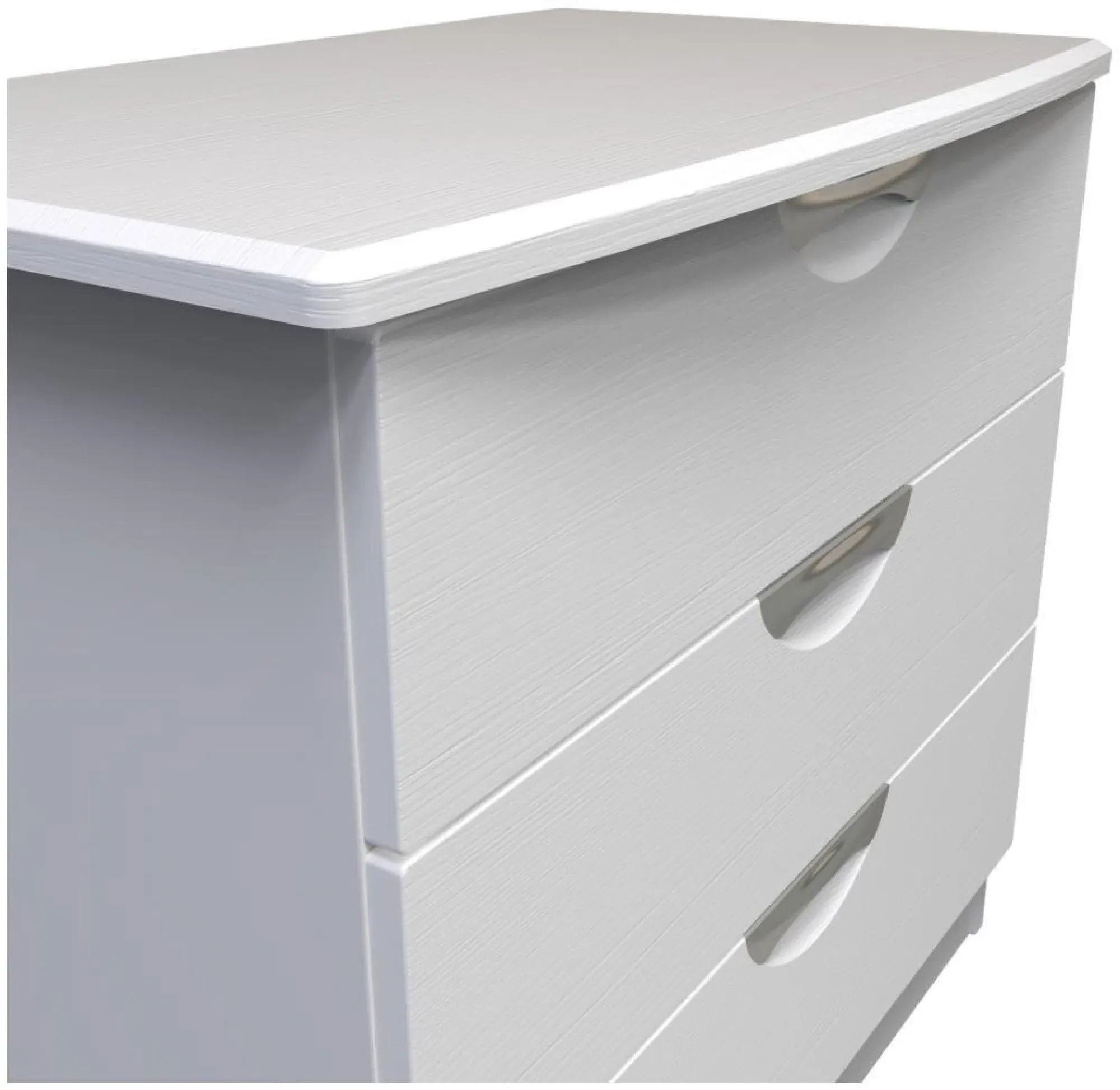 Flora 3 Drawer Small Chest - White