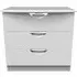 Flora 3 Drawer Small Chest - White