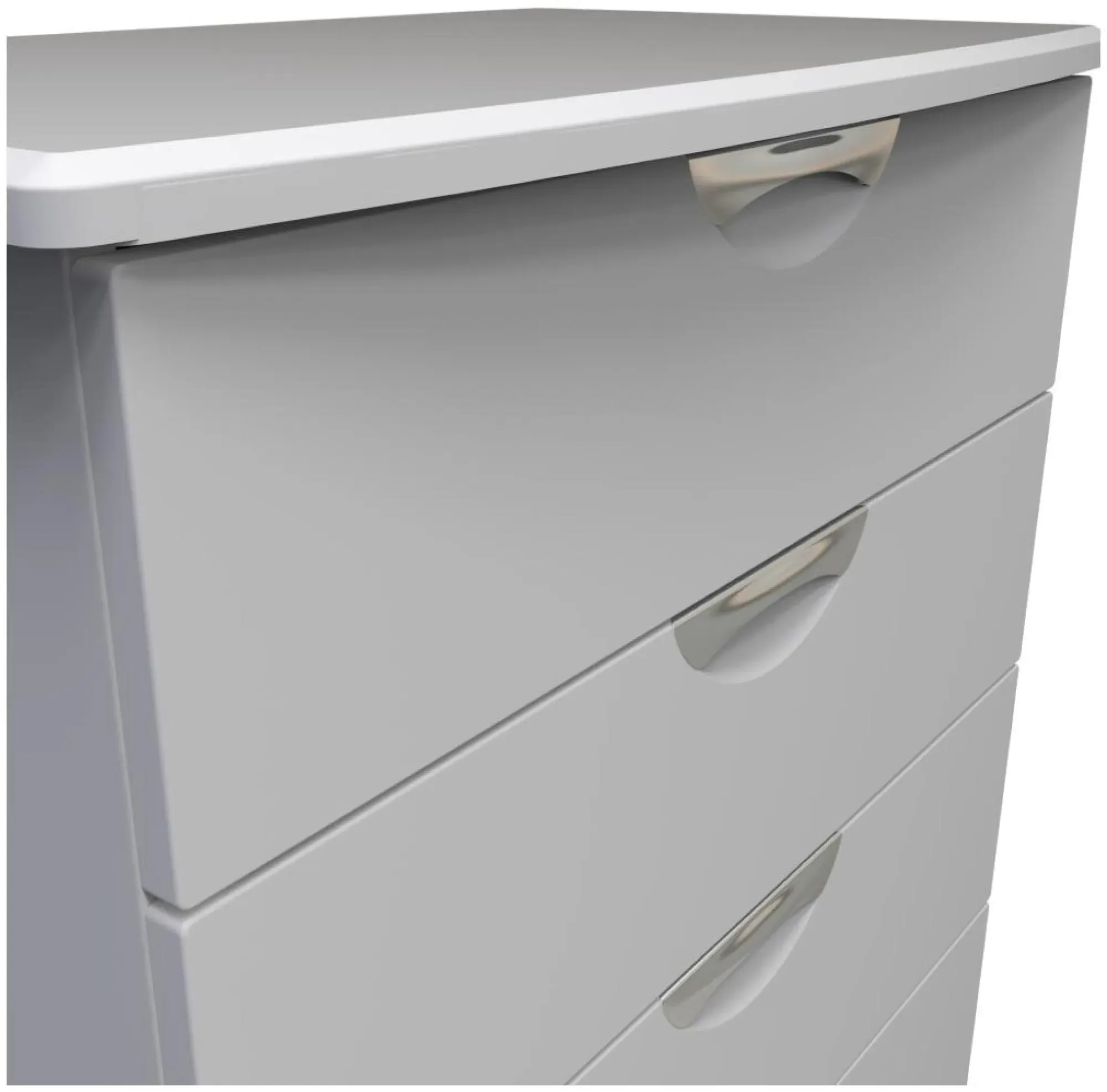 Flora 4 Drawer Chest - Grey