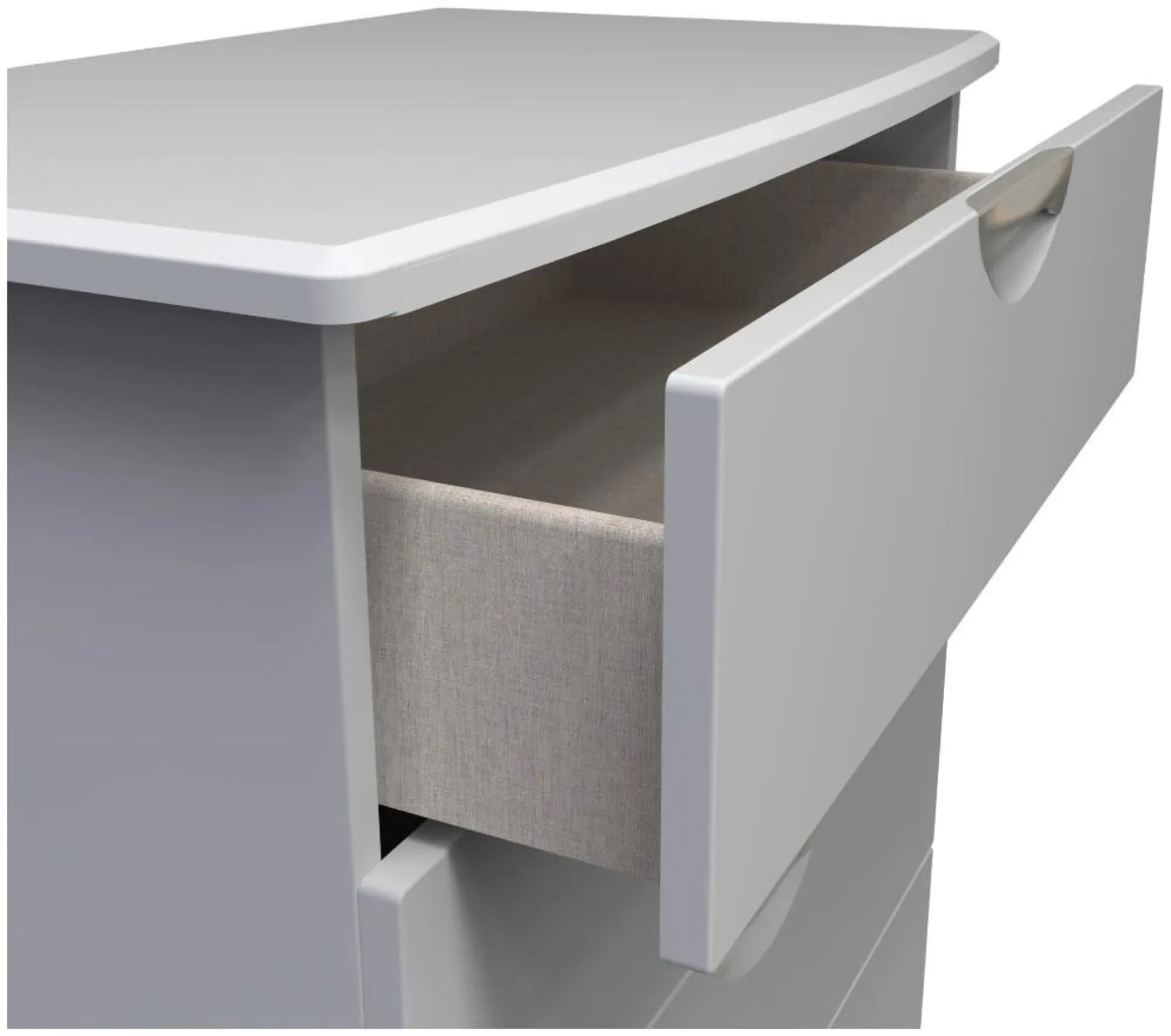 Flora 4 Drawer Chest - Grey