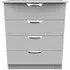 Flora 4 Drawer Chest - Grey