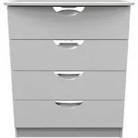 Flora 4 Drawer Chest - Grey Ash