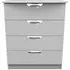 Flora 4 Drawer Chest - Grey Ash