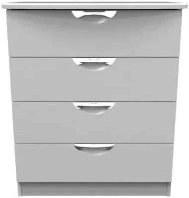 Flora 4 Drawer Chest - Grey Ash