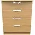 Flora 4 Drawer Chest - Oak