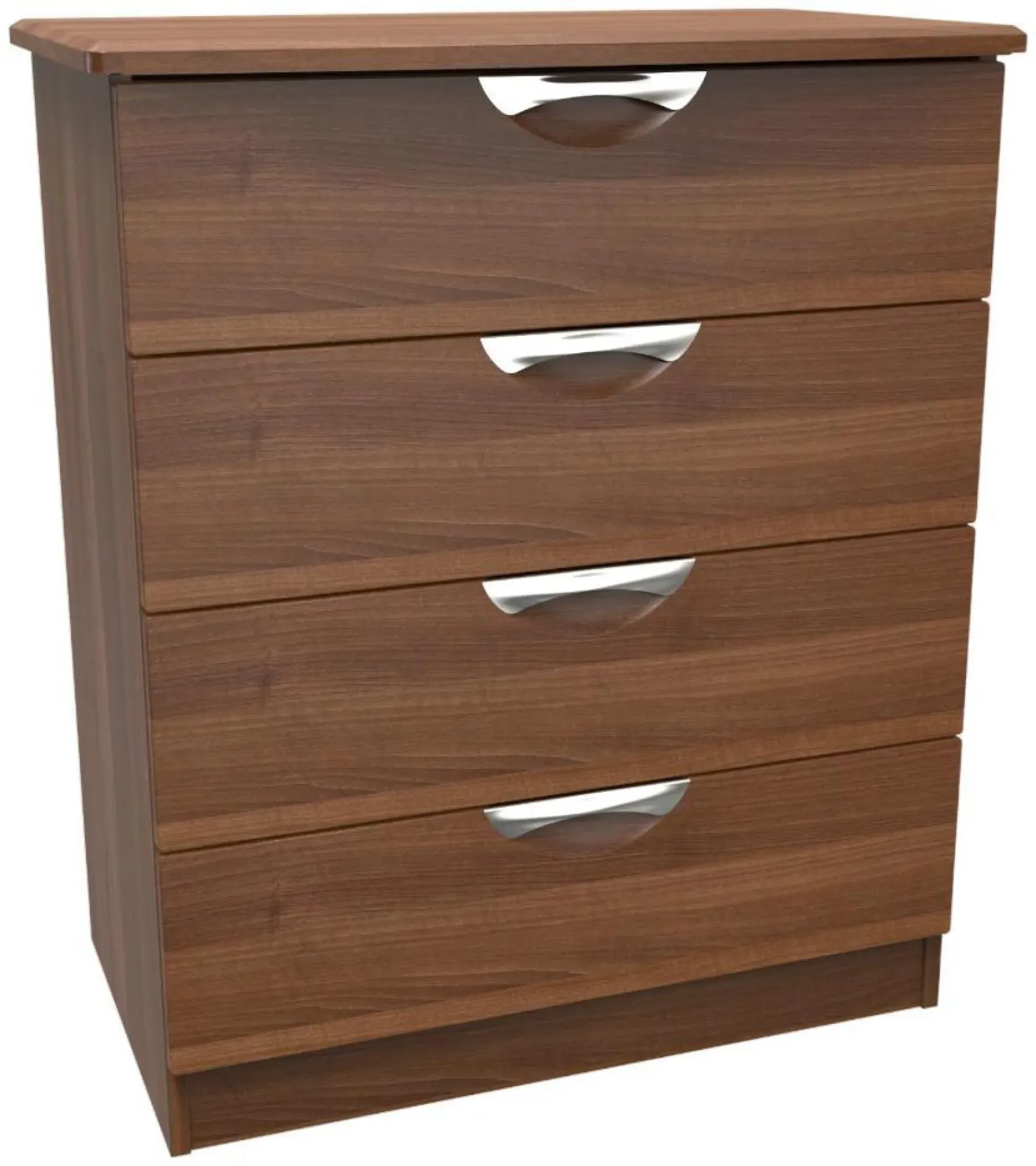 Flora 4 Drawer Chest - Walnut