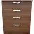 Flora 4 Drawer Chest - Walnut