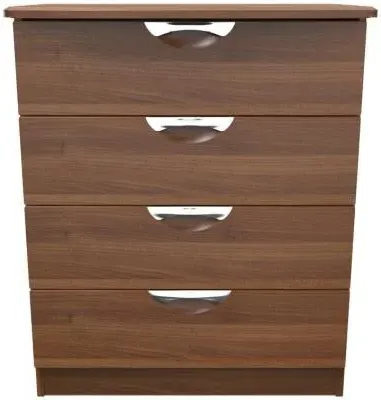 Flora 4 Drawer Chest - Walnut
