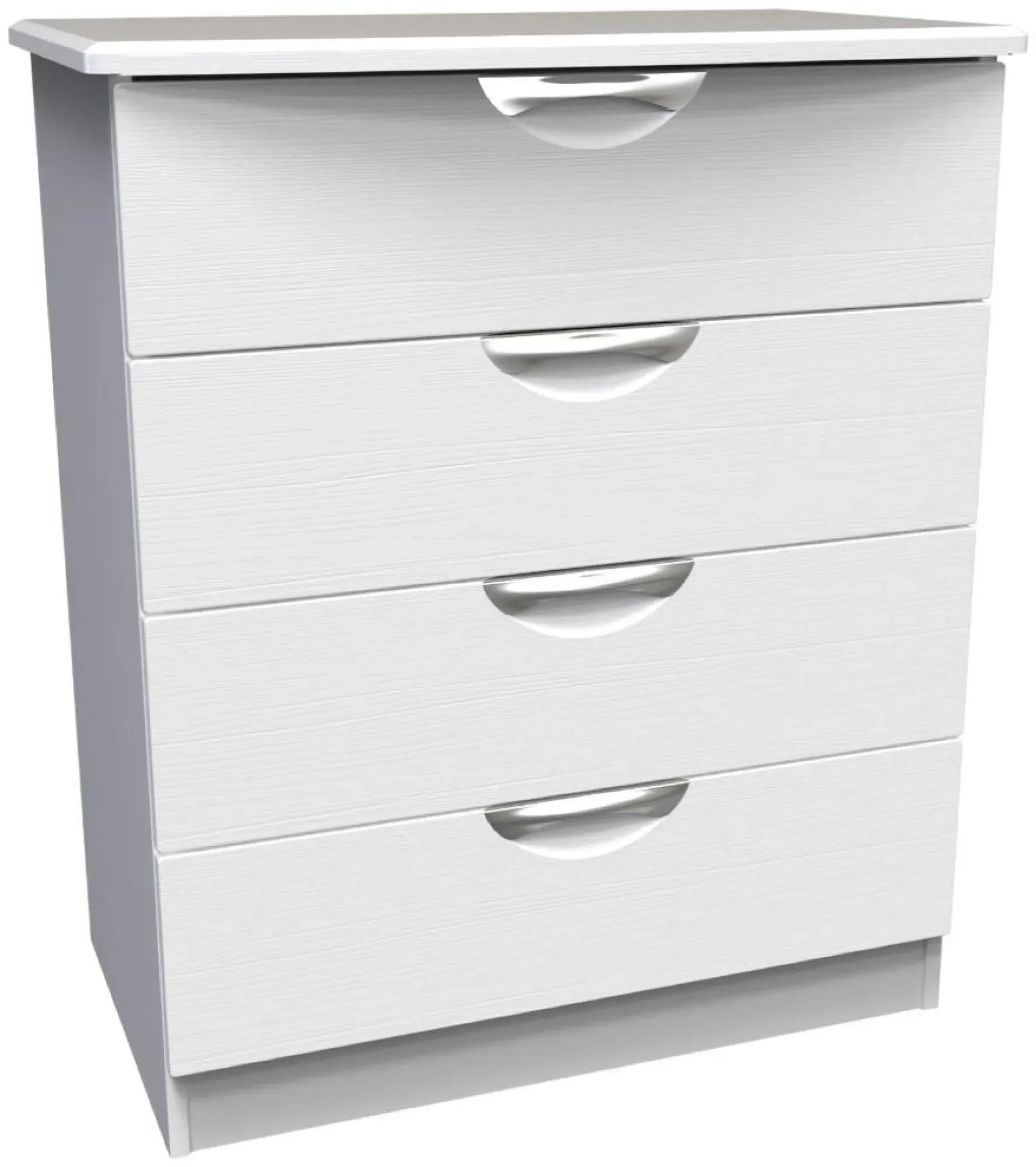 Flora 4 Drawer Chest - White