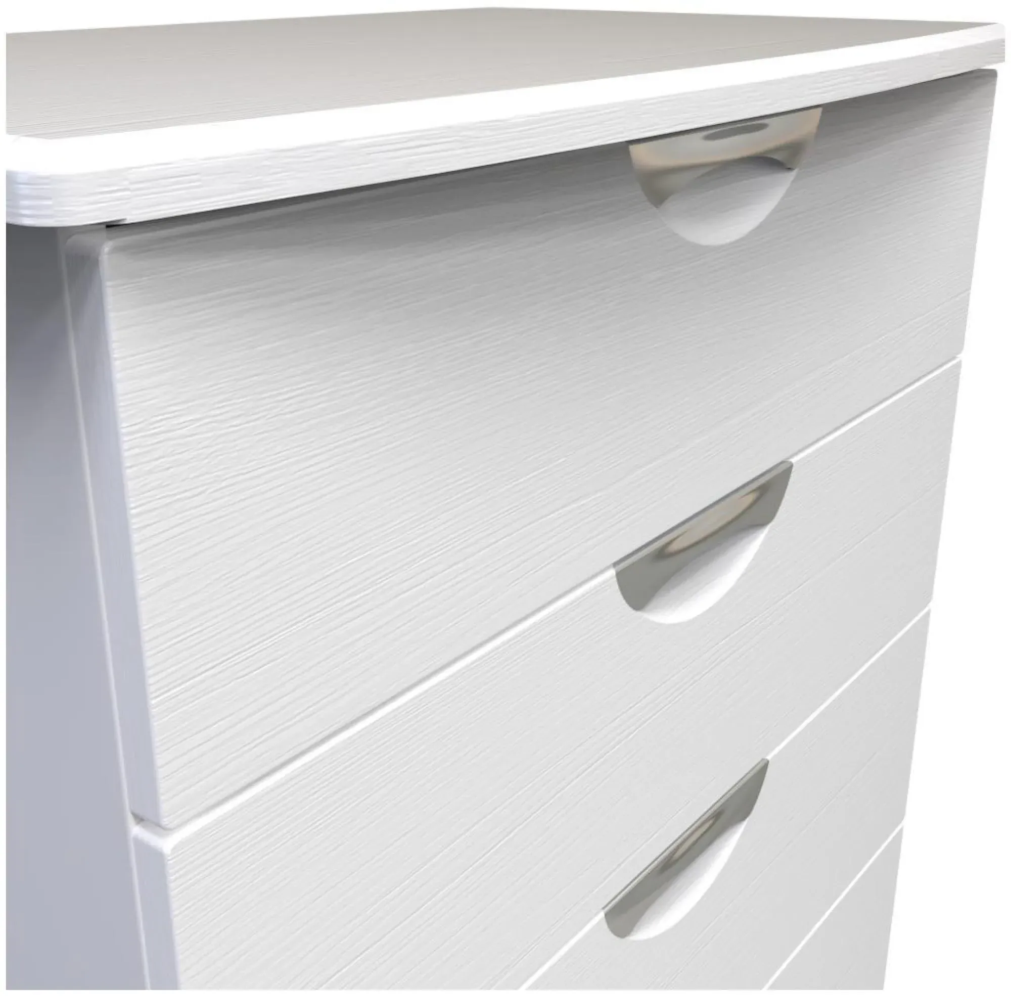 Flora 4 Drawer Chest - White