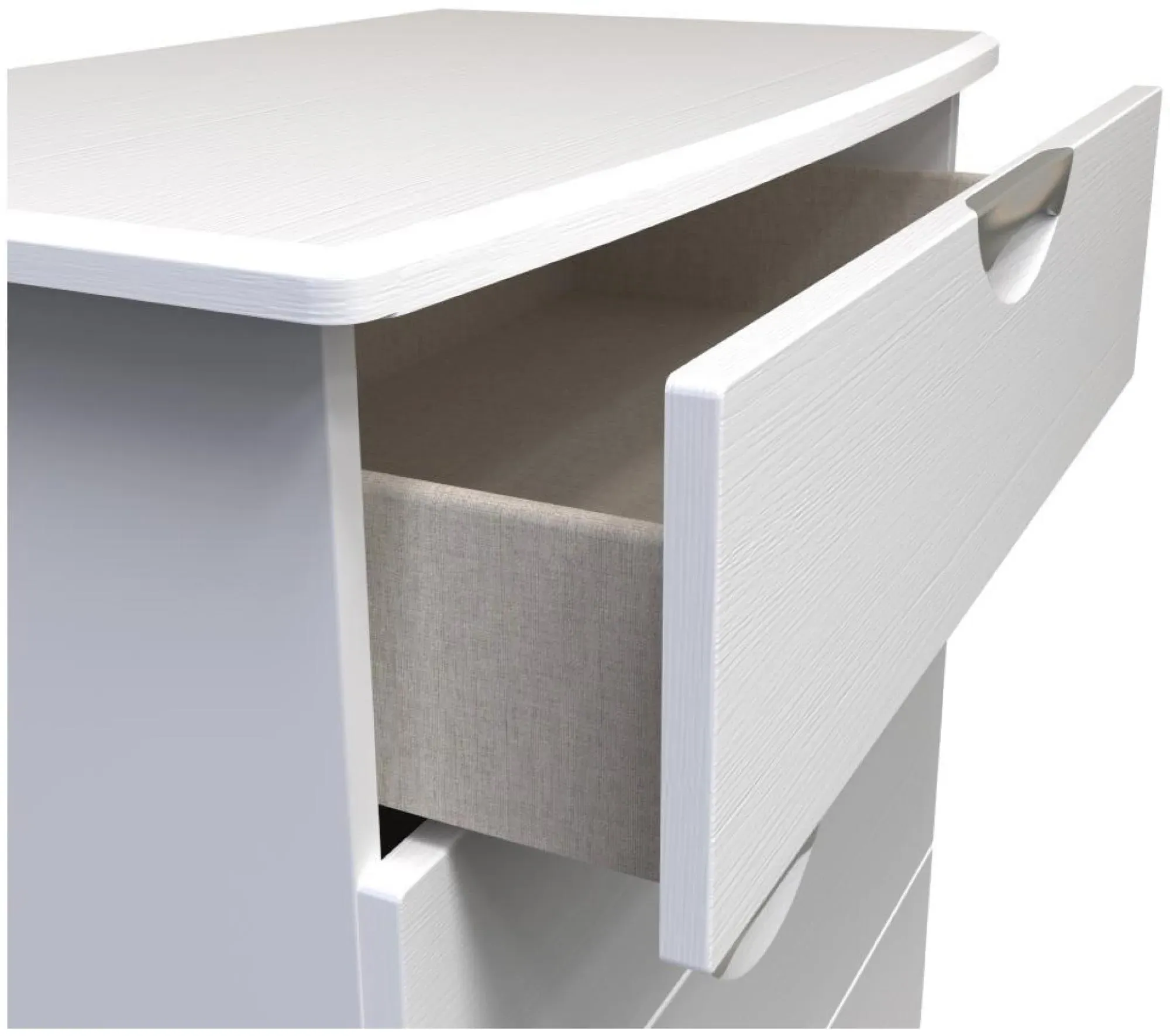Flora 4 Drawer Chest - White