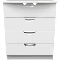 Flora 4 Drawer Chest - White