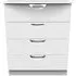 Flora 4 Drawer Chest - White