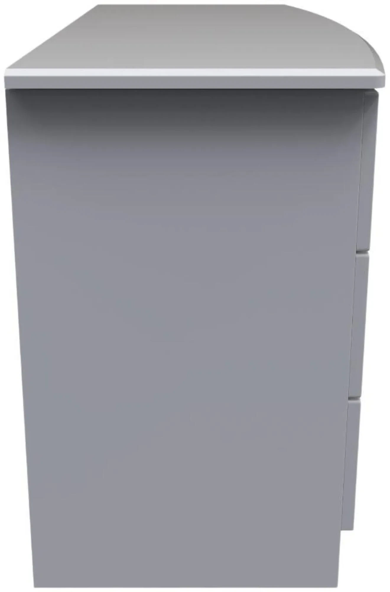 Flora 6 Drawer Midi Dresser - Grey