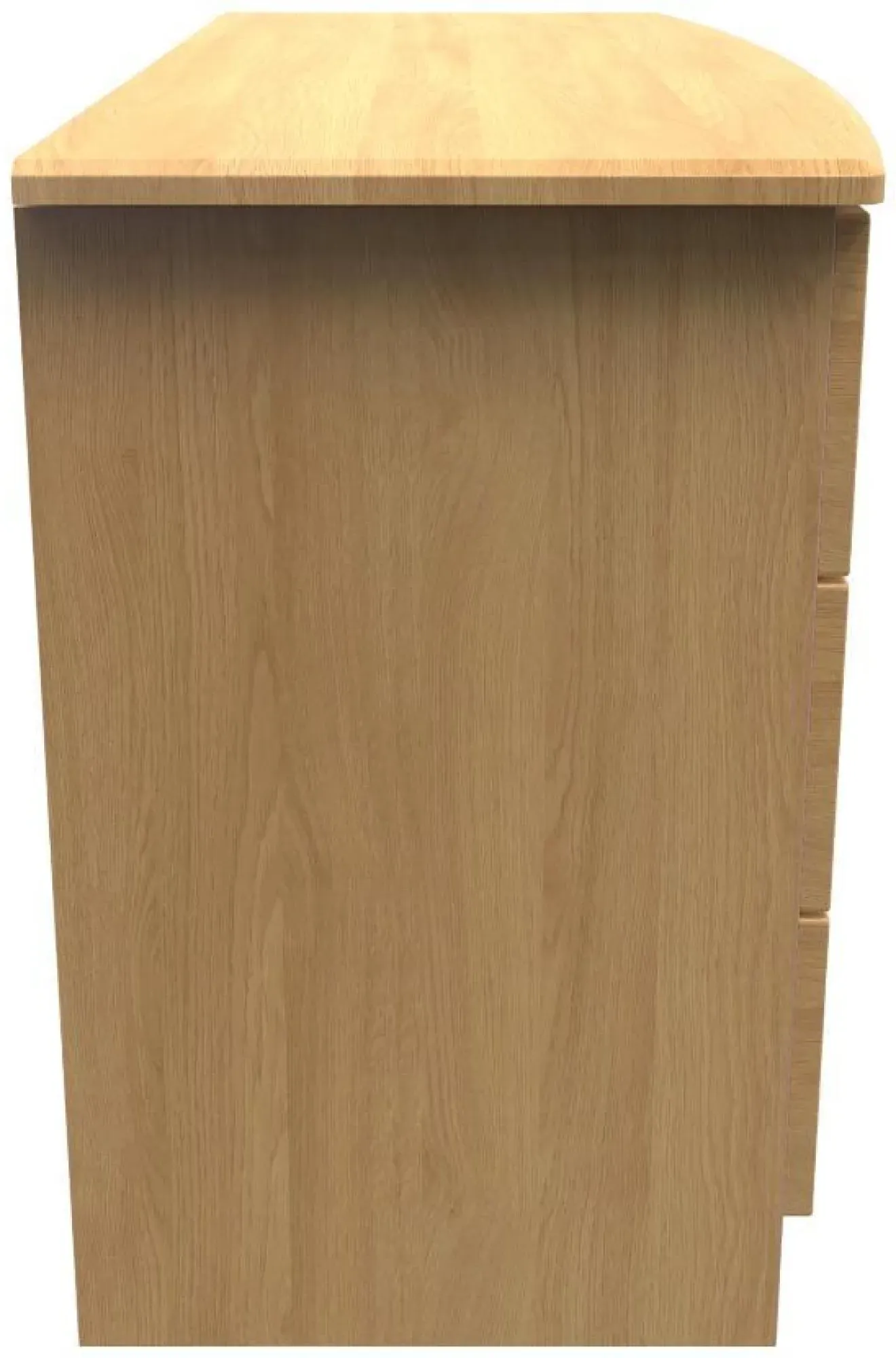 Flora 6 Drawer Midi Dresser - Oak
