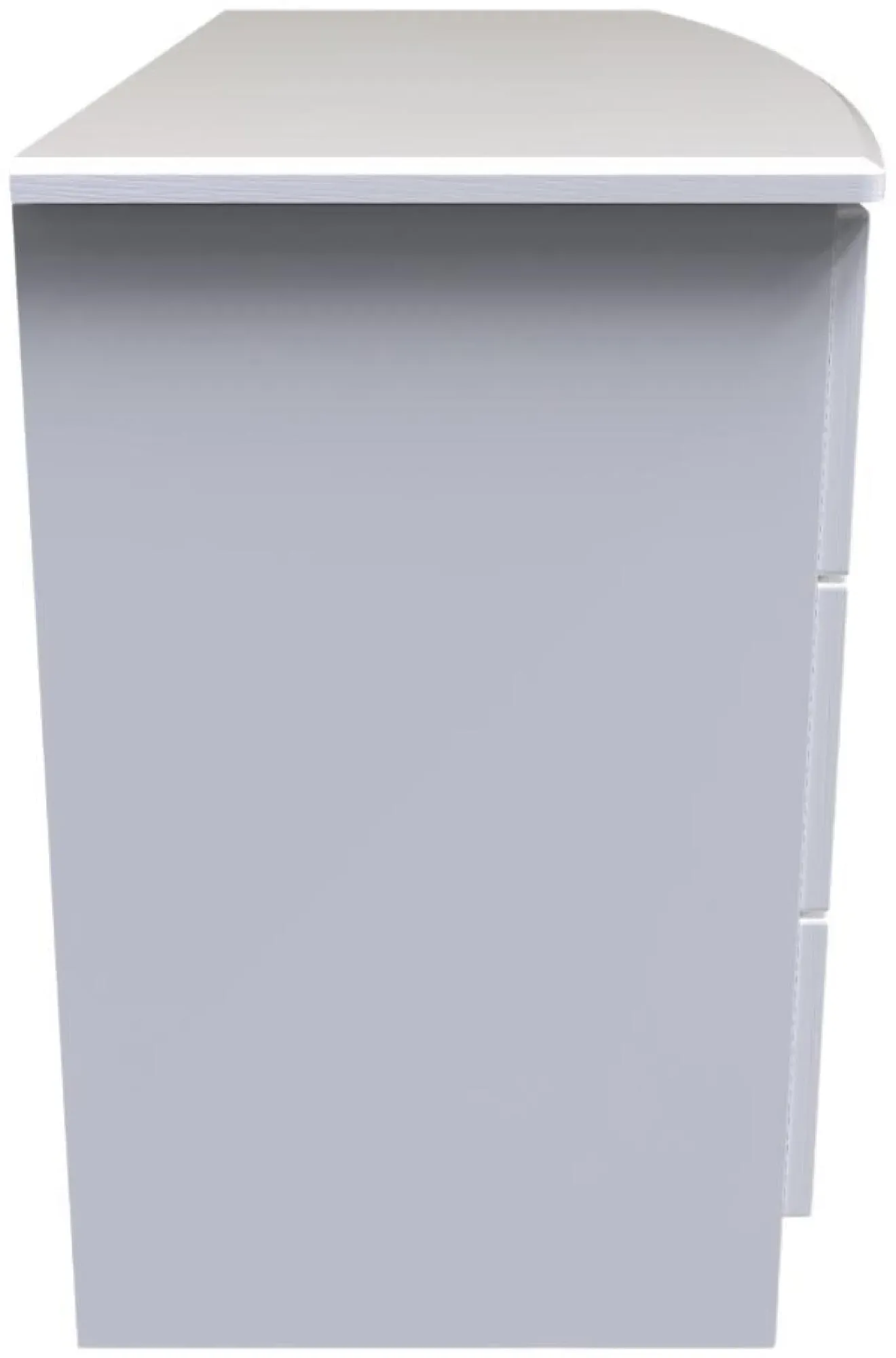 Flora 6 Drawer Midi Dresser - White