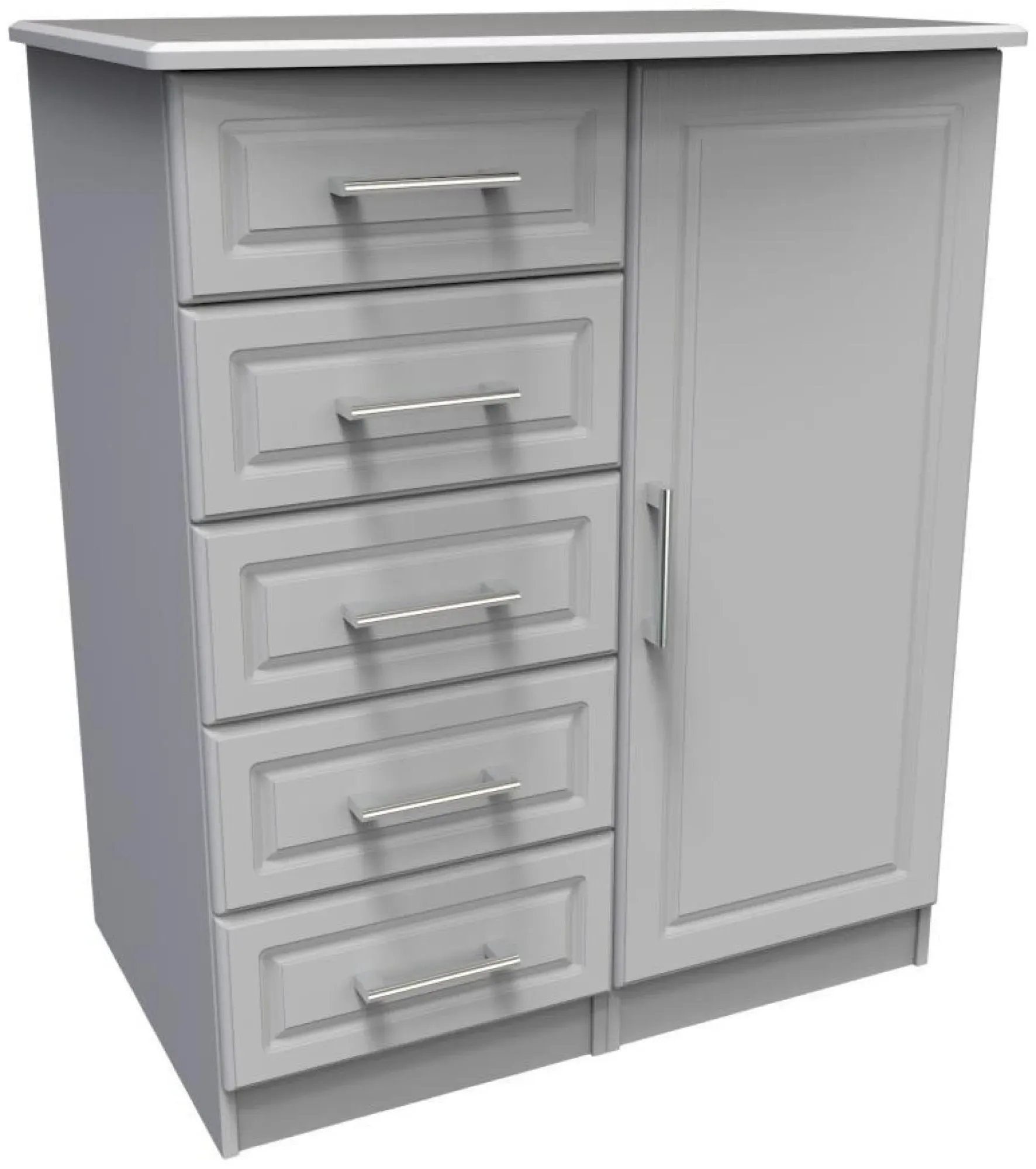 Gina 1 Door Midi Wardrobe - Grey