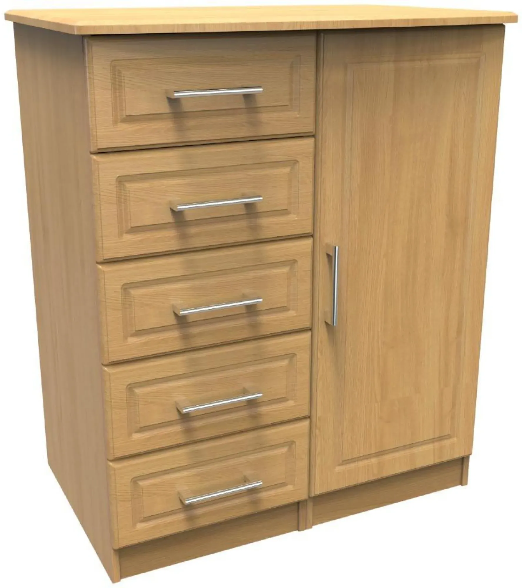 Gina 1 Door Midi Wardrobe - Oak