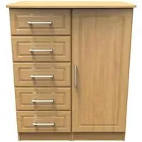 Gina 1 Door Midi Wardrobe - Oak